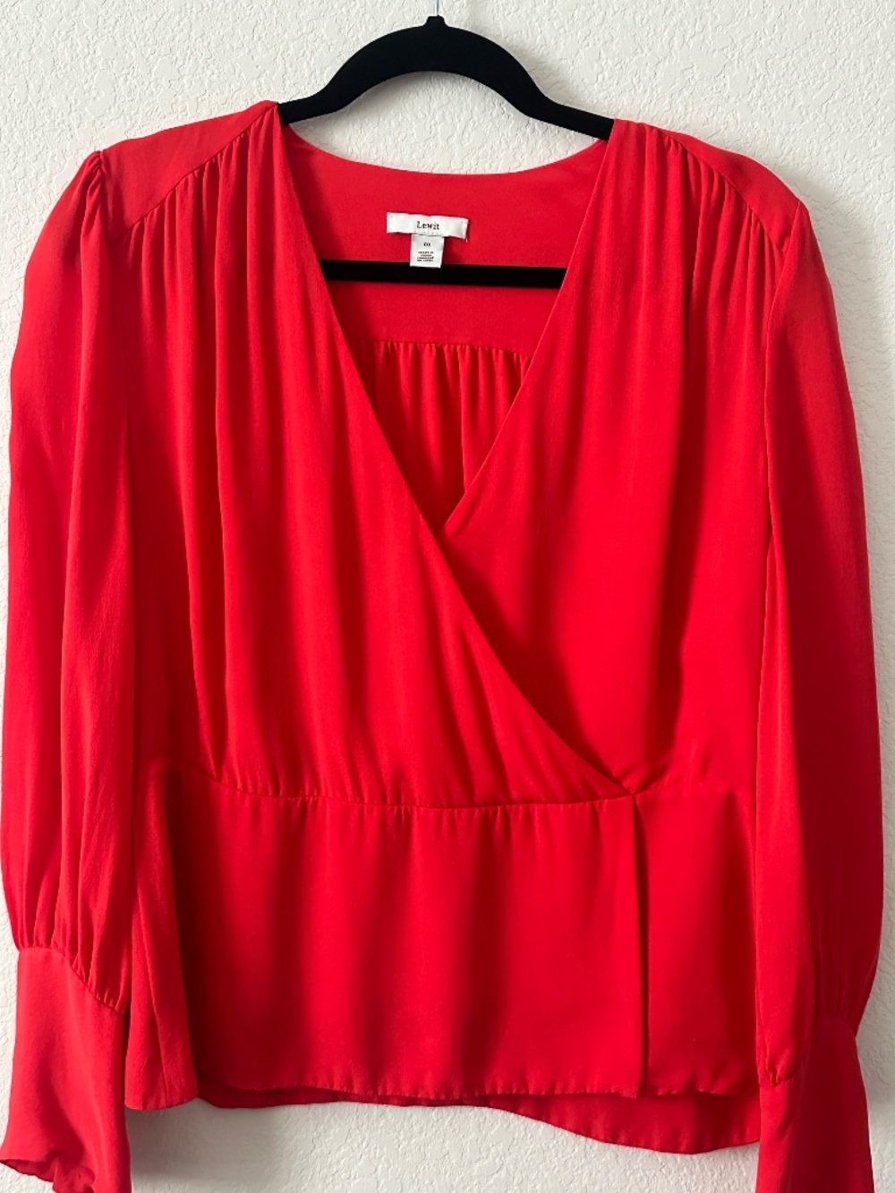Lewit Silk Red Blouse
